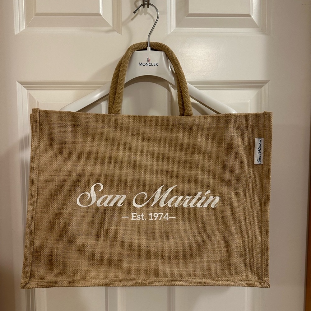 San Martin Jute Tote Bag